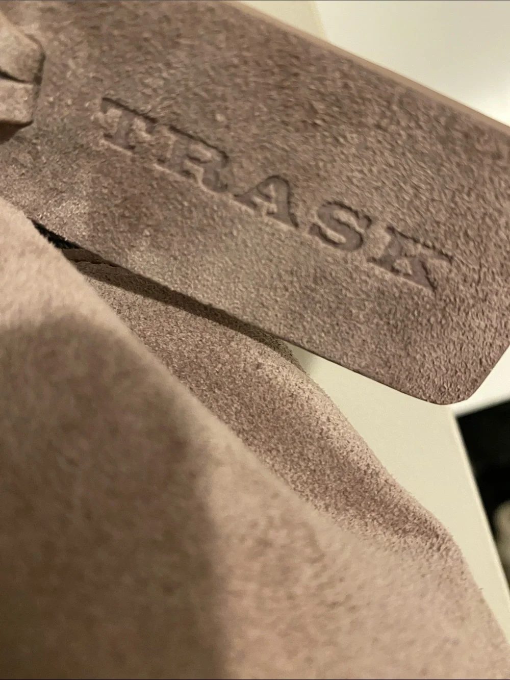 Trask Helena Slouchy Tote. Real Suede -Knot-Handle Shoulder Bag ❤️NWOT